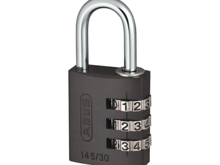 Abus Zahlenschloss 145/30 Lock-Tag Titanium Aluminium