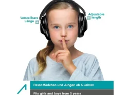 ACE Gehörschutz ACE SHH EN 352-1 Zertifiziert, -26dB, Schwarz