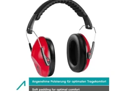 ACE Gehörschutz ACE SHH EN 352-1 Zertifiziert, -26dB, Rot