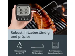 ADE Digitales Braten- und Ofenthermometer Schwarz