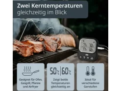 ADE Digitales Braten- und Ofenthermometer Schwarz