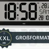 ADE Funkuhr XXL Wanduhr oder Regeluhr Schwarz