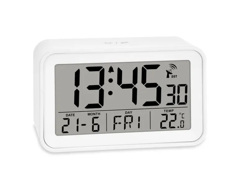 ADE Funkwecker digital Weiss