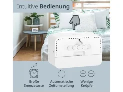 ADE Funkwecker digital Weiss