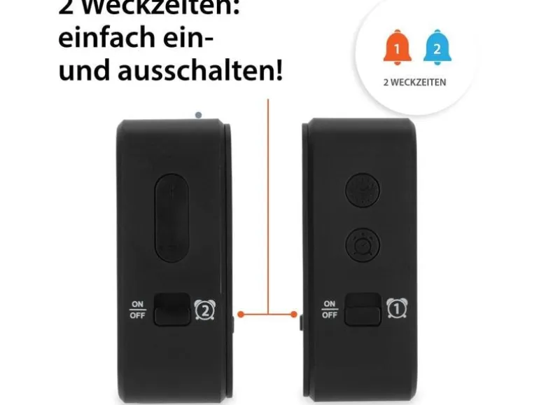 ADE Funkwecker mit Nachtlichtsensor