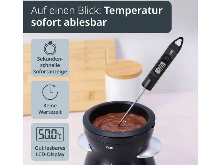 ADE Küchenthermometer digital Schwarz