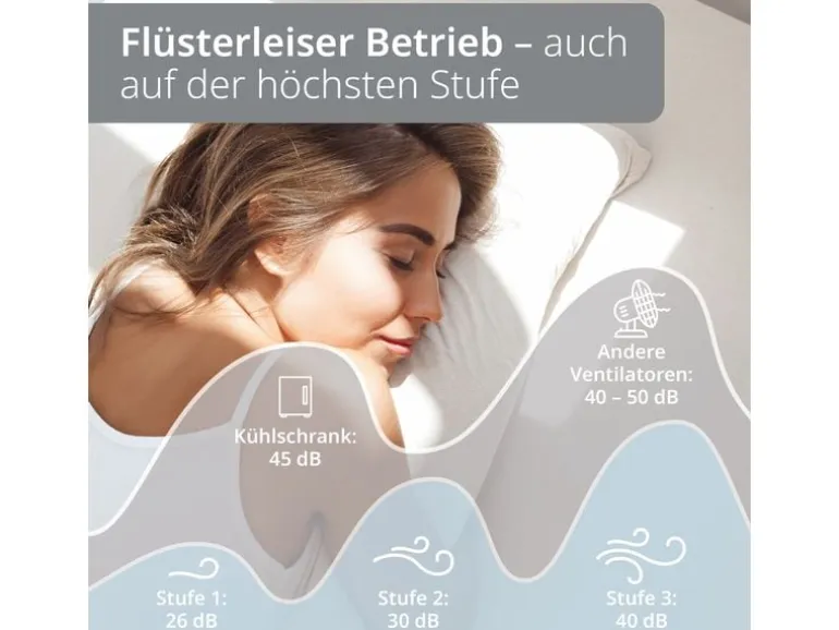 ADE Tischventilator kabellos Anthrazit