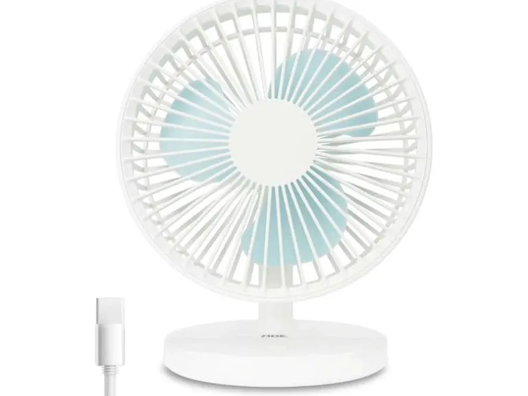 ADE Tischventilator kabellos Weiss