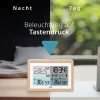 ADE Wetterstation mit Funk-Aussensensor Holz-Weiss