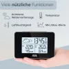 ADE Wetterstation mit Funk-Aussensensor mit DCF-Funkuhr, Schwarz