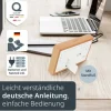 ADE Wetterstation mit Funk-Aussensensor Holz-weiss