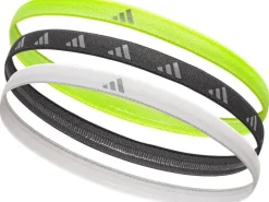 adidas Hairbands Lucid Lemon, Schwarz, Silber