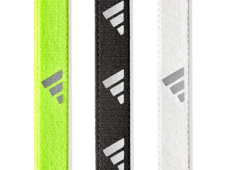 adidas Hairbands Lucid Lemon, Schwarz, Silber
