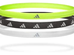 adidas Hairbands Lucid Lemon, Schwarz, Silber