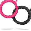 adidas Hair Scrunchies Schwarz und Lucid Pink