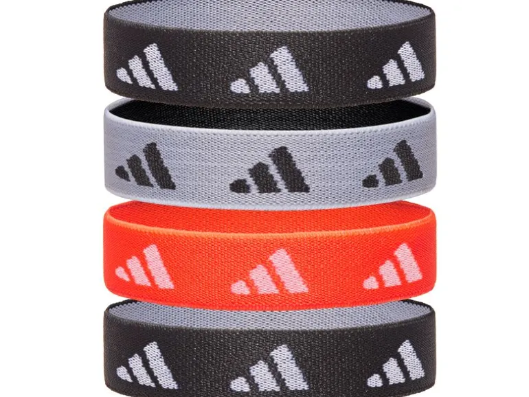 adidas Hair Ties Schwarz, Weiss, Solar Rot