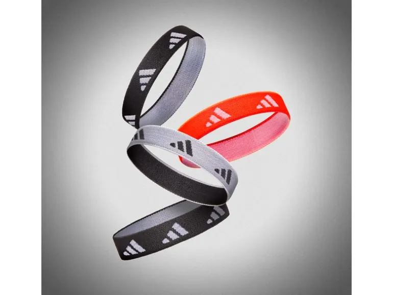 adidas Hair Ties Schwarz, Weiss, Solar Rot