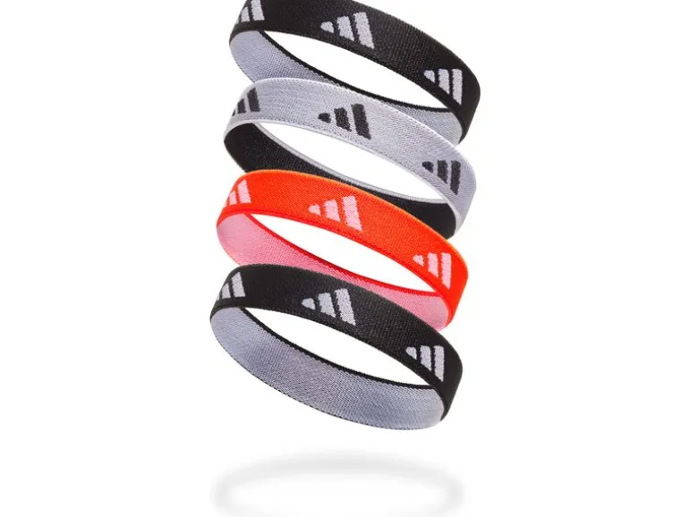adidas Hair Ties Schwarz, Weiss, Solar Rot