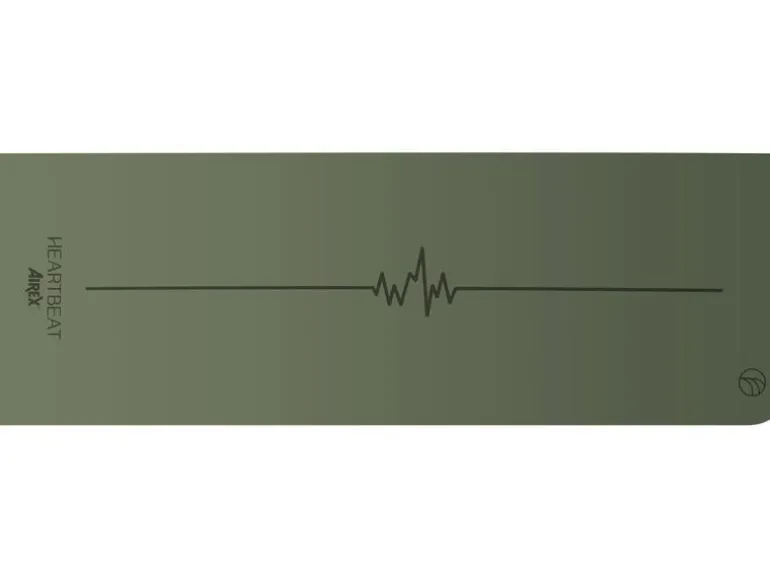 Airex Yogamatte Heartbeat, Olivgrün