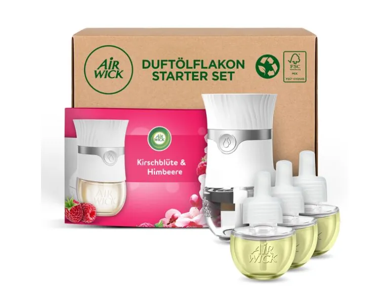 Air Wick Duftstecker eCom Starter-Set Kirschblüte & Himbeere