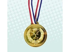 alldoro 30 Medaillen für Kinder Gold, 30-teilig, Kunststoff