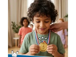 alldoro 30 Medaillen für Kinder Gold, 30-teilig, Kunststoff
