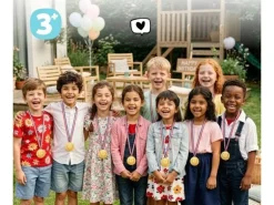 alldoro 30 Medaillen für Kinder Gold, 30-teilig, Kunststoff