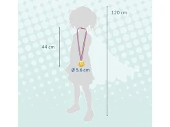 alldoro 30 Medaillen für Kinder Gold, 30-teilig, Kunststoff