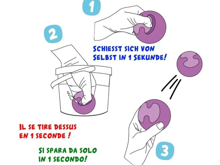 alldoro Wiederverwendbare Wasserbomben 6er-Set aus Silikon