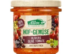 Allos Bio Brotaufstrich Olive Tomate Glas 135 g