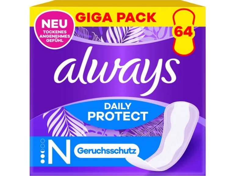 Always Always Daily Protect Normal 64 Stück