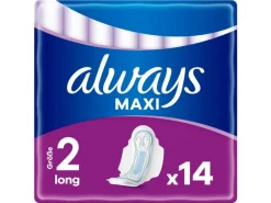 Always Binde mit Flügeln Maxi Long 14 Stück