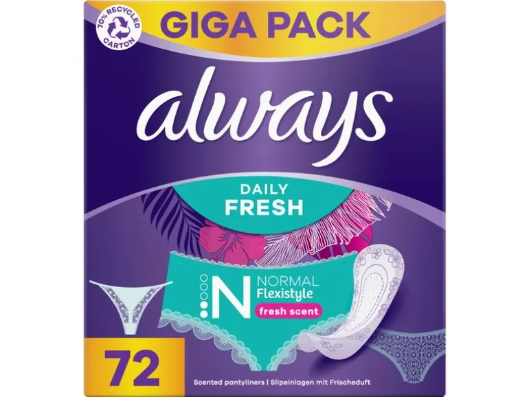 Always Daily Fresh Flexistyle Normal 72 Stück