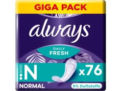 Always Daily Fresh Normal ohne Duft 76 Stück