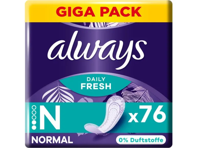 Always Daily Fresh Normal ohne Duft 76 Stück