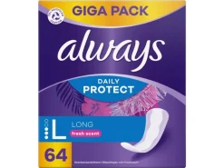 Always Daily Protect Long mit Frischeduft 64 Stück