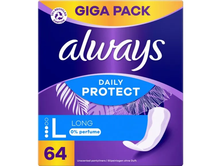 Always Daily Protect Long ohne Duft 64 Stück