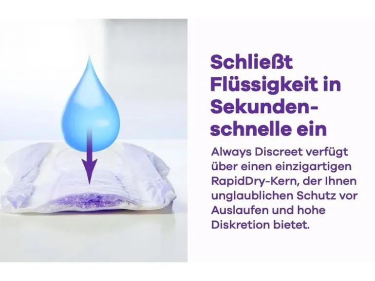 Always Inkontinenz Einlagen Discreet Long Plus 64 Stück