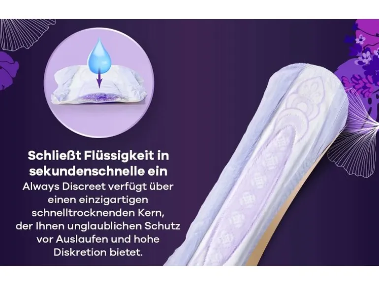Always Inkontinenz Einlagen Discreet Ultimate Night 48 Stück