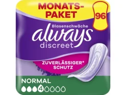 Always Inkontinenz Einlagen Discreet Normal 96 Stück