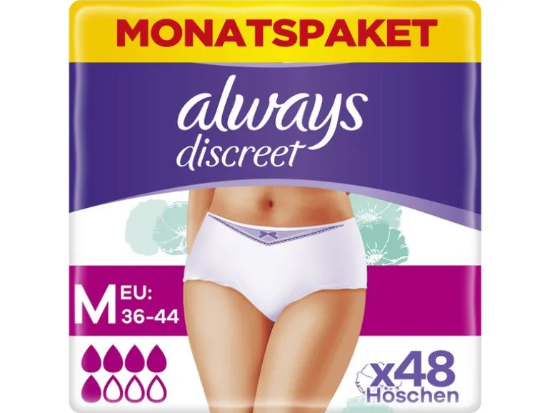 Always Inkontinenz Pants Discret Plus M 48 Stück
