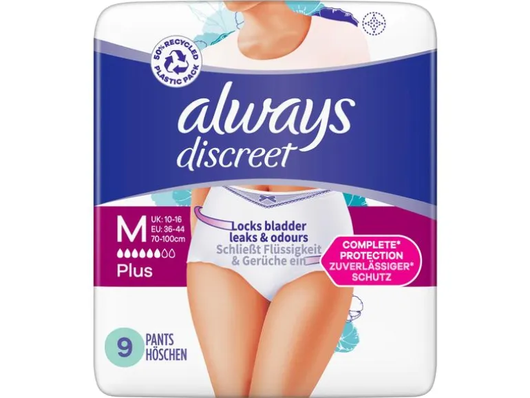Always Inkontinenz Pants Discreet Plus M 36 Stück