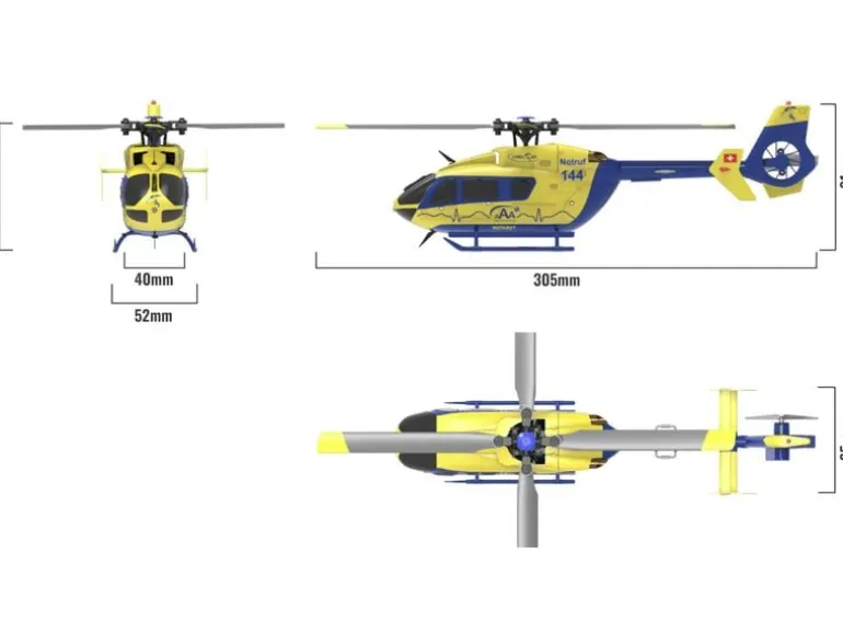Amewi Helikopter AFX-135 Alpine Air Ambulance 4-Kanal, RTF