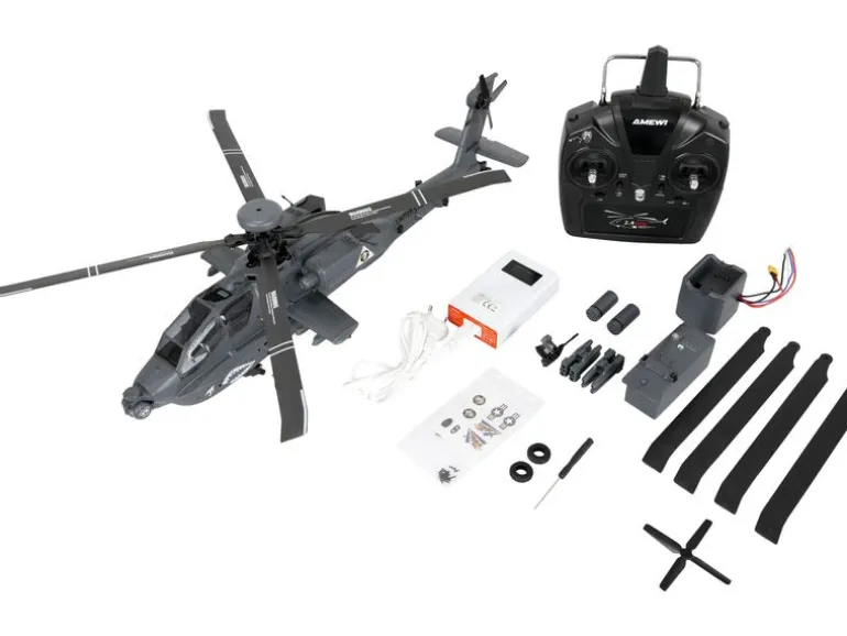Amewi Helikopter Apache AH-64D CP RTF Grau