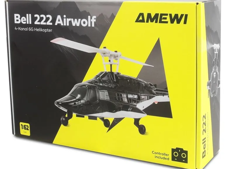 Amewi Helikopter Bell 222 Airwolf 4-Kanal 6G RTF