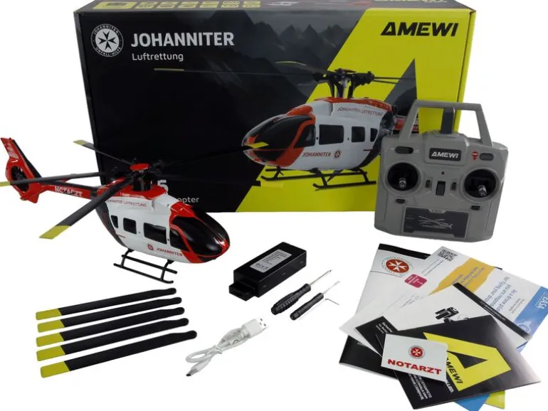 Amewi Helikopter Johanniter H145 6-Kanal 6G RTF