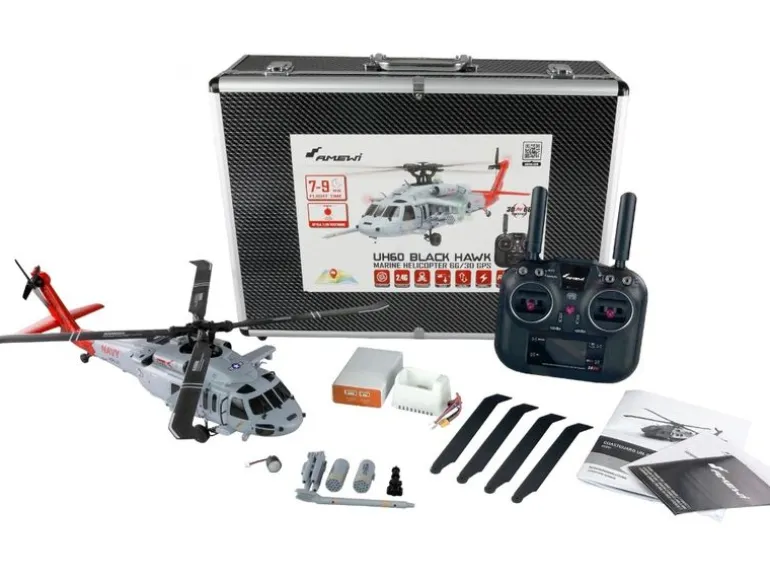 Amewi Helikopter UH60 Black Hawk Navy 6-Kanal, RTF
