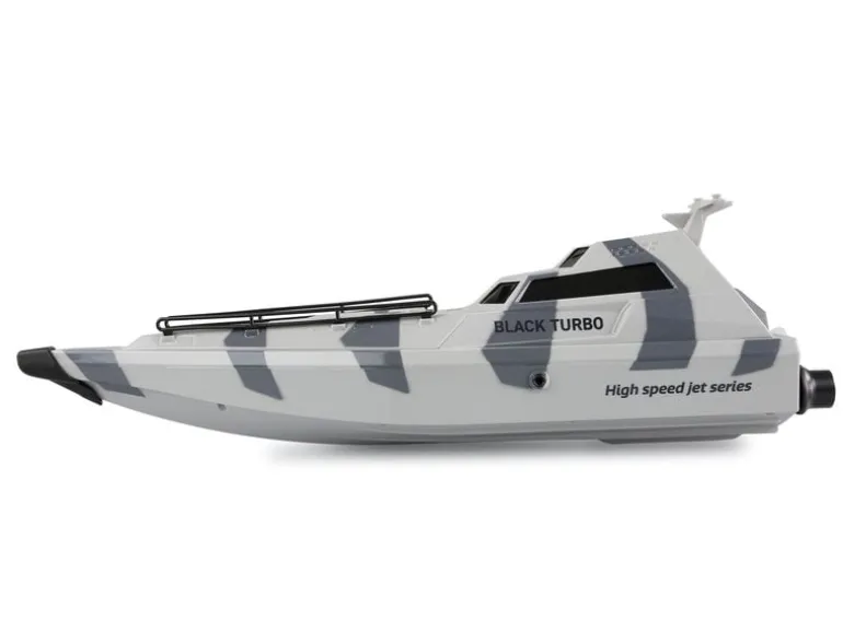 Amewi Militärboot Black Turbo Weiss, 420 mm, RTR