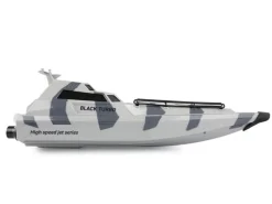Amewi Militärboot Black Turbo Weiss, 420 mm, RTR