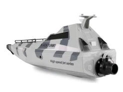Amewi Militärboot Black Turbo Weiss, 420 mm, RTR
